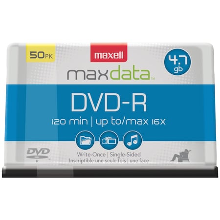 Maxell Digital 4.7GB 120-Minute DVD-R 50pcs Spindle 638011